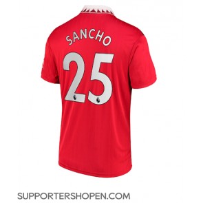 Manchester United Jadon Sancho #25 Hemma Matchtröja 2022-23 Kortärmad